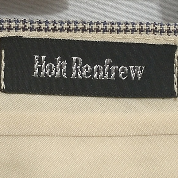 Vintage Holt Renfrew Mens Wool Houndstooth Pants - Picture 3 of 8